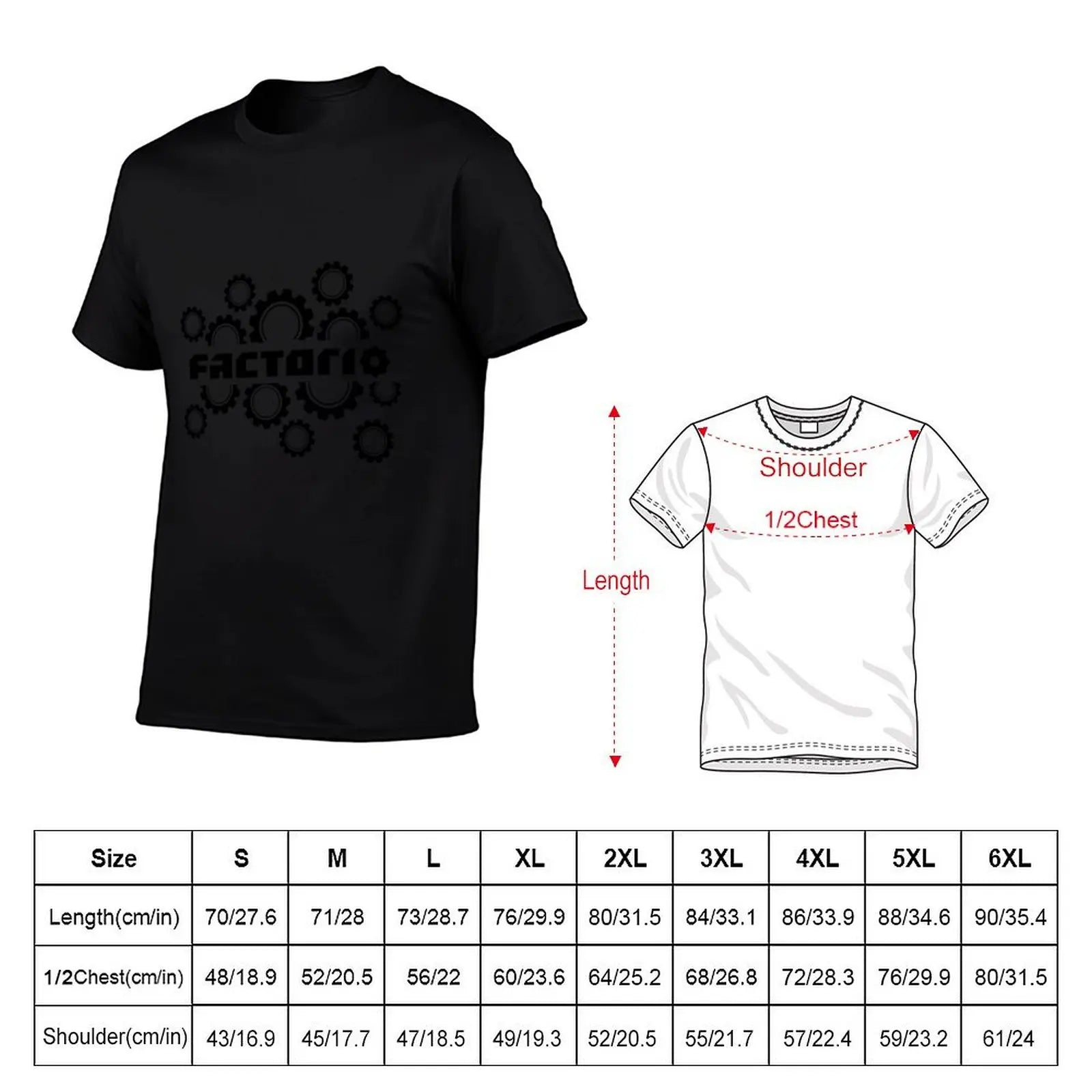 T-Shirt shirts man shirt t Design t heavy cotton shirts T-Shirt cotton graphic mens man t Factorio Freshlook Styles