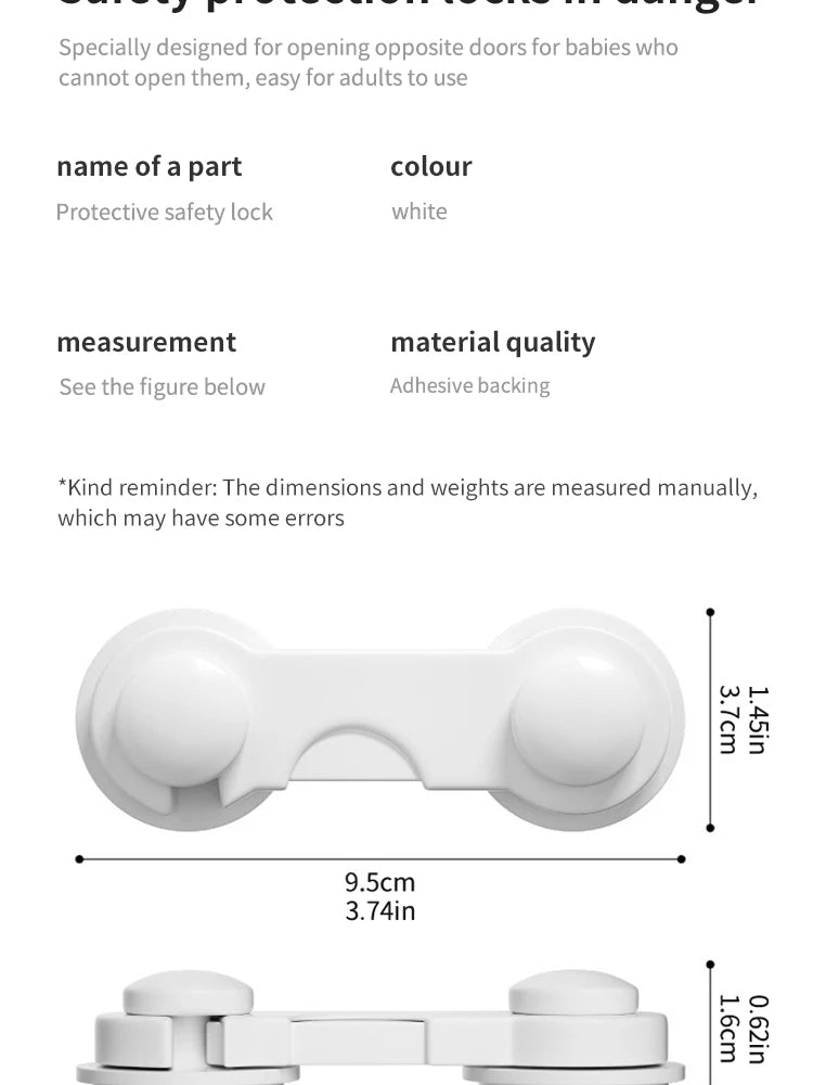 10PCS Baby Safety Locks Cabinet Locks Room Locks Drawer Locks Anti-Pinch Folio Locks Safety Protection Products Viralgem Store