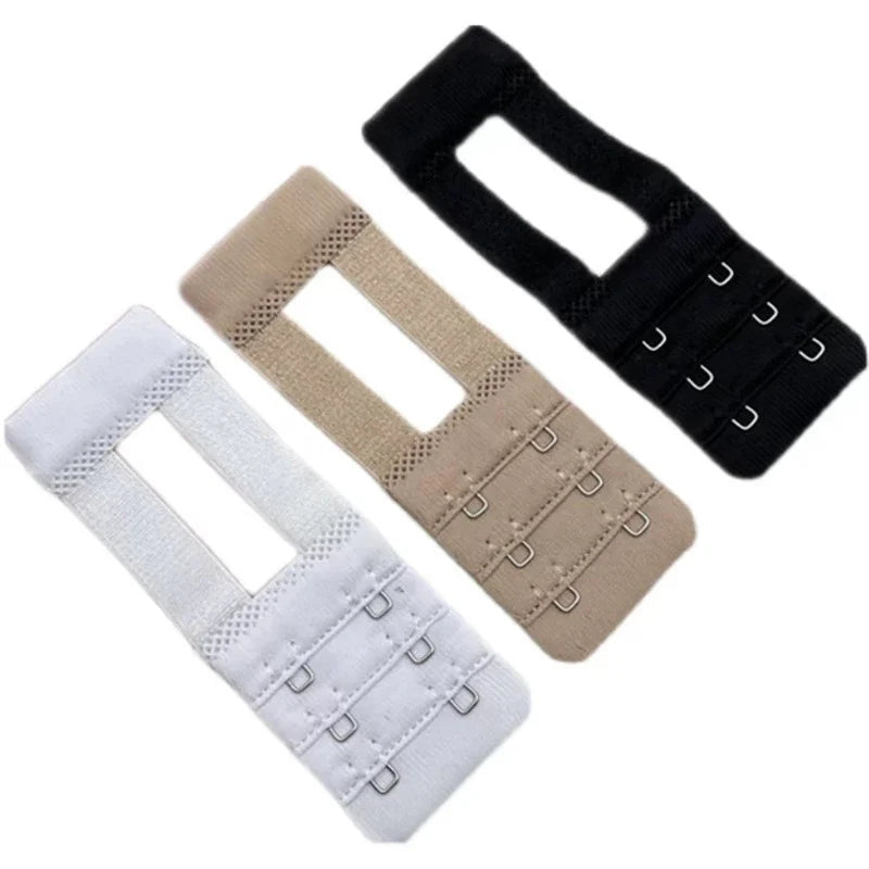 3Pcs Bra Extension Strap Extenders for Women Adjustable Belt Buckle Elastic 3 Row Hook Lengthen Expander Intimate Accessories Viralgem Store