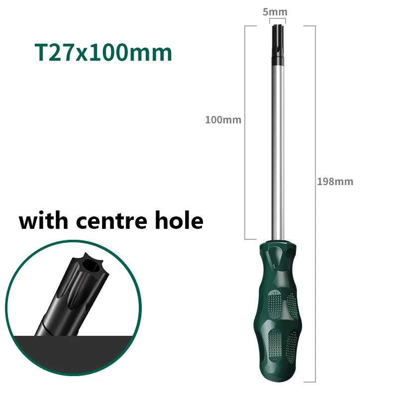 Torx Magnetic Screwdriver T6,T8,T10,T15,T20,T25,T27,T30,T40 Screwdrivers Hand Tool Torx Security Screw Driver Viralgem Store