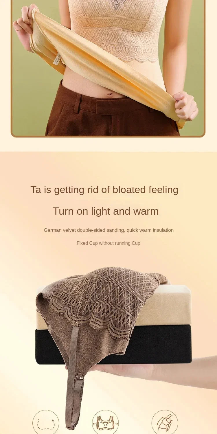 Women's Thermal Underwear Thermal Women Clothing Winter Jersey Blouse Seamless Silk Fever High Elastic Bud Silk Bottom Lining