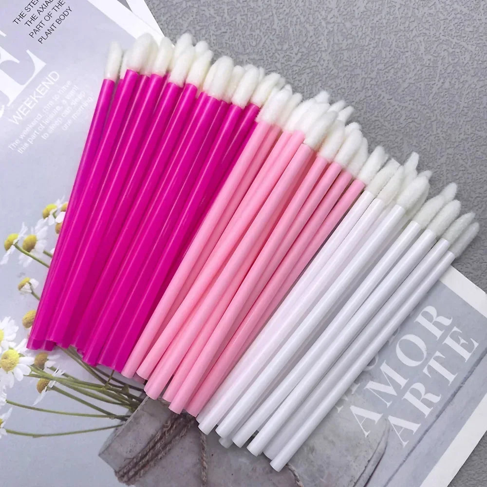 50/1000 PCS Disposable Lip Brush Women Accessories Lipstick Gloss Wands Applicator Perfect Best Make Up Tool Hotting Wholesale