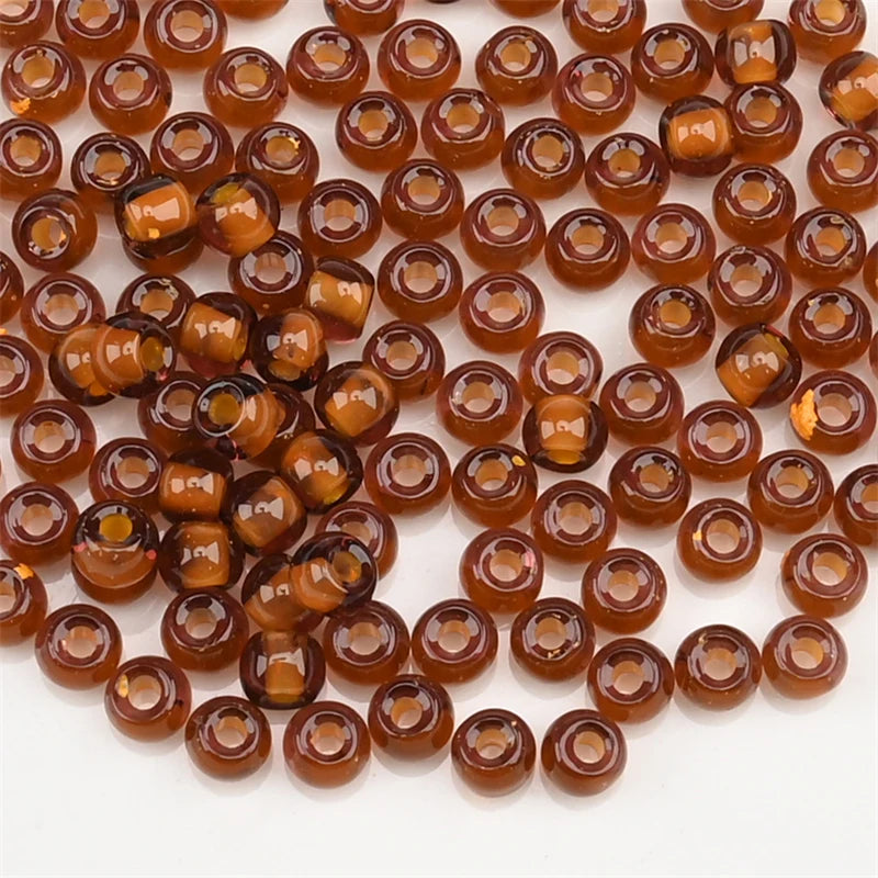 4.0mm Czech Glass Seed Beads Dye Core Small Glass Beads for DIY Making Jewelry Craft Bracelets Necklaces Earrings