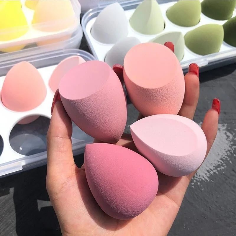 4pcs/set Makeup Sponge Beauty Egg Cosmetic Puff Foundation Sponges Powder Puffs Women Make Up Accessories