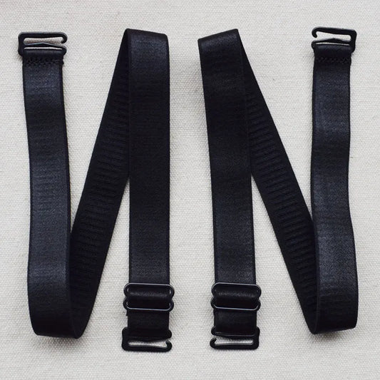 45cm Shoulder Bra Straps Replacement 15mm 18mm Width Elastic Adjustable Removable Multi Color for Women Double Shoulder Elastic