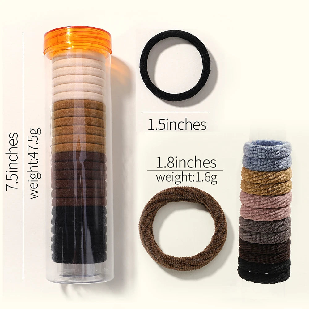 12PCS Women Girls Simple Basic Elastic Hair Bands Ties Scrunchie Ponytail Holder Rubber Bands Fashion Headband Hair Accessories Viralgem Store