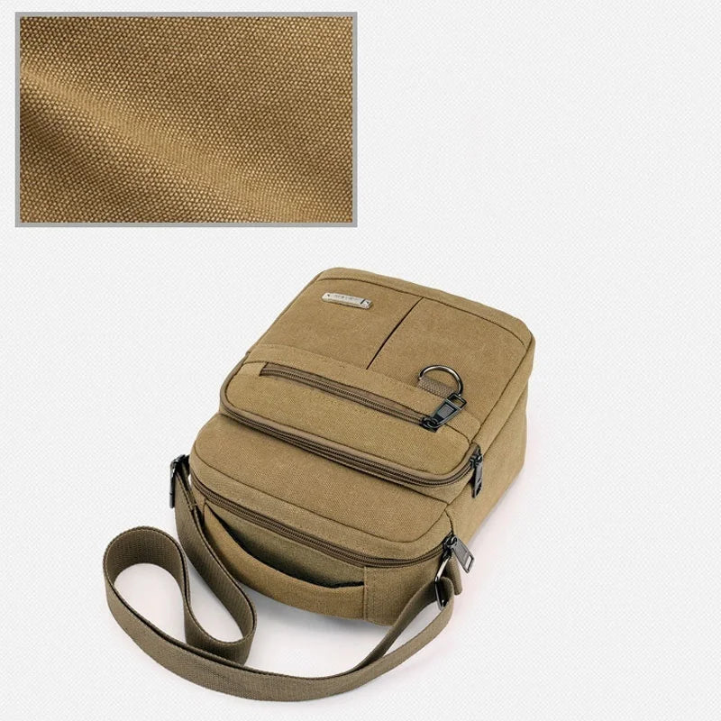 2022 New Men Canvas Shoulder Bag Casual Travel Men's Crossbody Bag Luxury Men Messenger Bags Satchel Handbags Tote