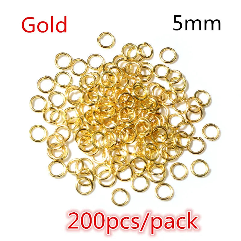 50-200pcs DIY Jewelry Making Accessories Findings Earring Hooks/Jump Rings/Lobster Clasps Craft