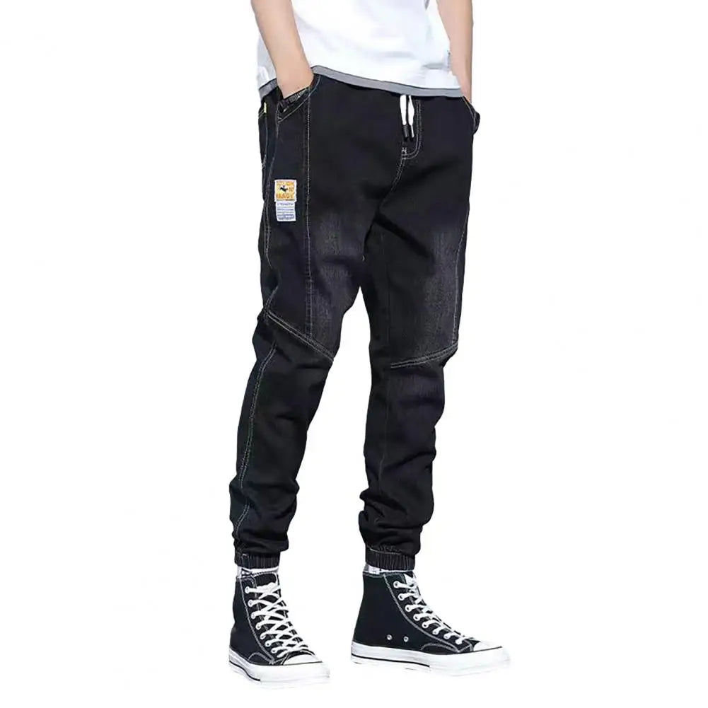 2023 Spring Summer Cotton Jogger Pant Men Pants Harajuku Cargo Jeans Casual Harem Denim Korean Hip Hop Sweatpants Male Trousers