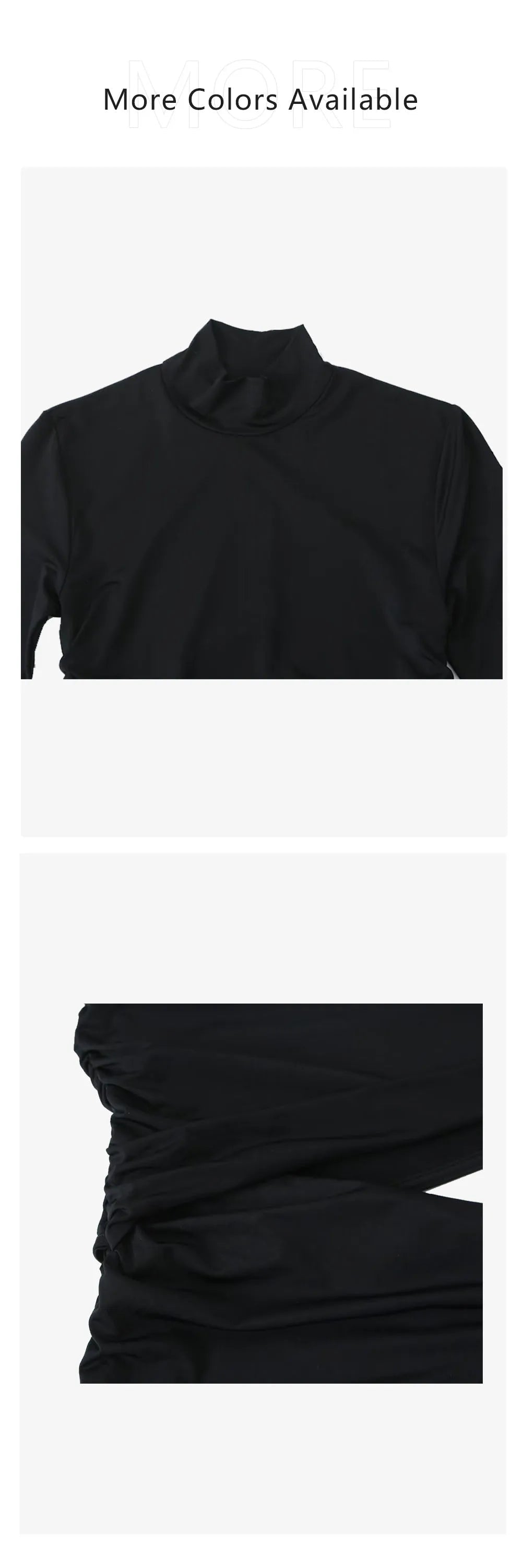 UNIZERA 2023 Autumn/Winter New Product Women's New Fashion Style Slim Opening Design High Neck Slim Fit Dress Viralgem Store