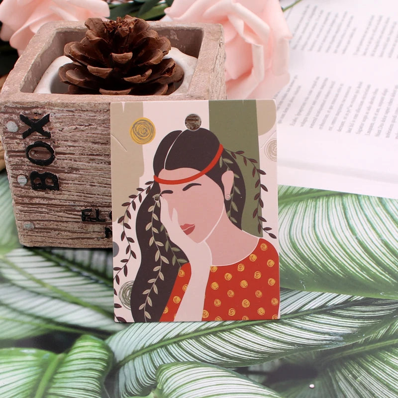 20Pcs/Lot 6x8cm Earrings Display Card Necklace Holder Favor Jewelry Organizer Ear Studs Jewelry Display Packaging Cards Supplies