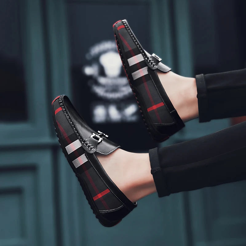 2024 new boat shoes fashion trend classic casual shoes men's loafers breathable daily casual fashionable leather shoes Viralgem Store