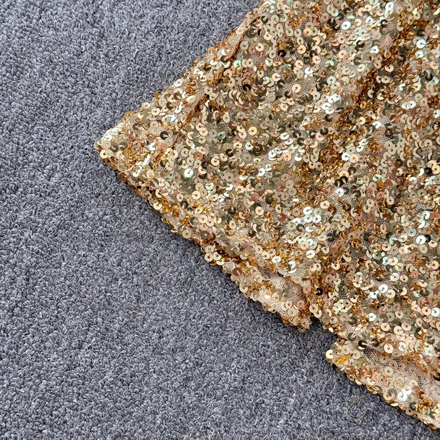 Summer New Light Luxury Sequin Two Piece Skirt Set Women's V-neck Belt Blouse Top+Slim Fit High Waist Wrap Hip Half Skirt Set Viralgem Store