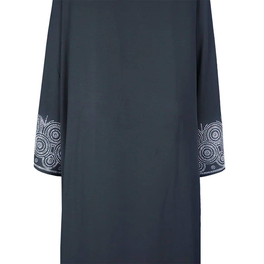 Africa women's dress luxury robe dress loose fashion V-neck diamond long sleeve Viralgem Store