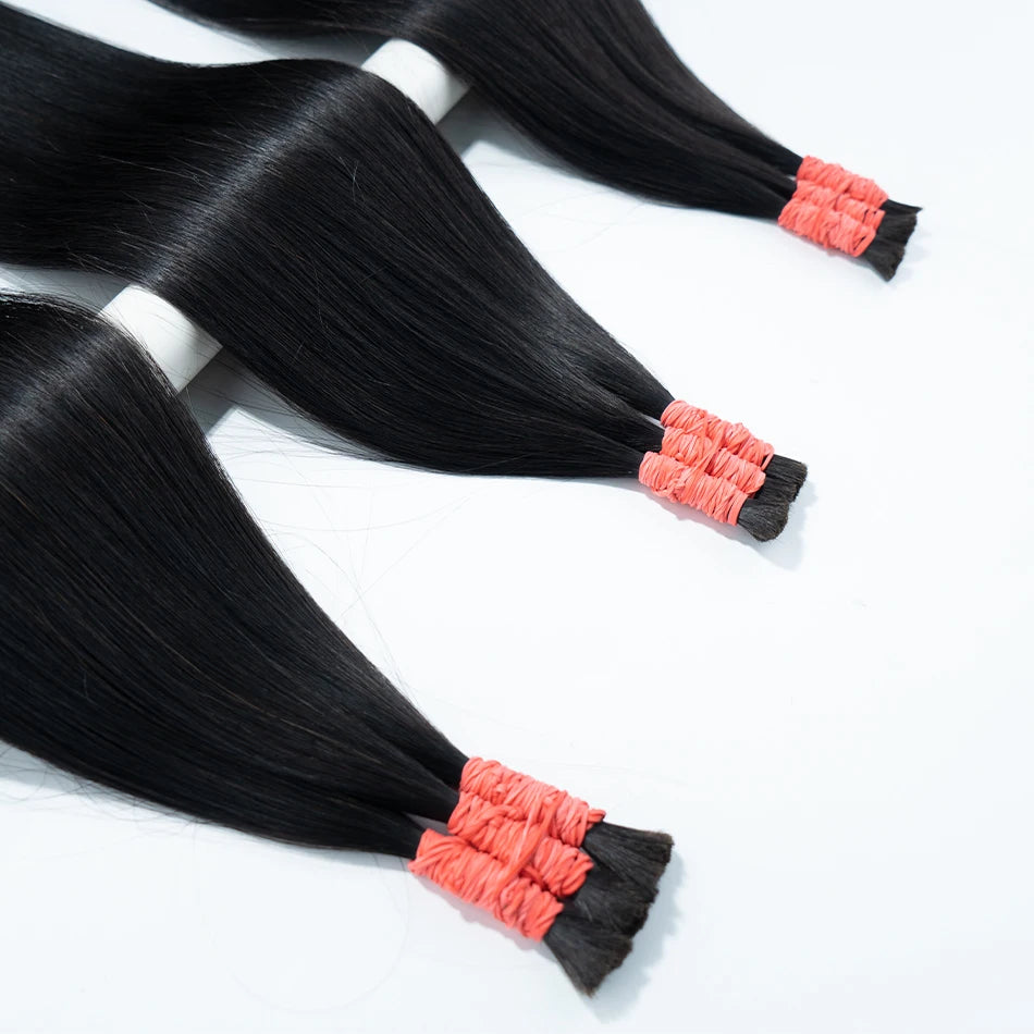 Wholesale Natural Human Hair For Braiding Straight Indian Hair Vietnam Virgin Bundles Afro Black Bulk 100% Human Hair Extension Viralgem Store