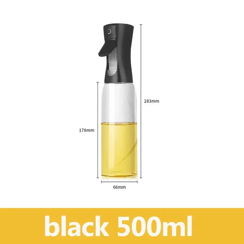 300ML Olive Oil Spray Bottle Kitchen Soy Sauce Vinegar Seasoning Container Dispenser for Camping BBQ Roasting Cooking Salad