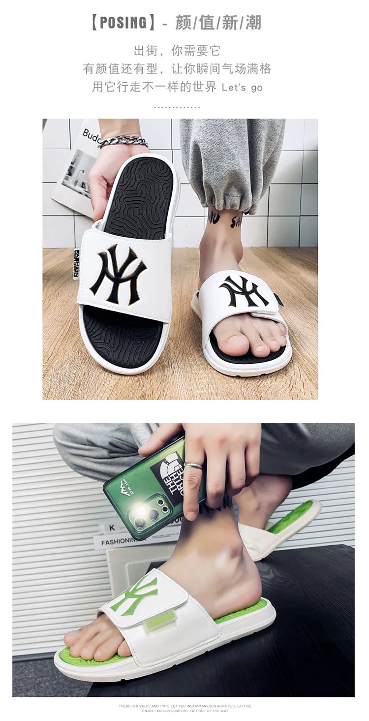 Women's Slippers Men Non-slip Slippers Summer Comfortable Beach Sandals Couple Thick Bottom Shoes Pillow Slippers 2023 Viralgem Store