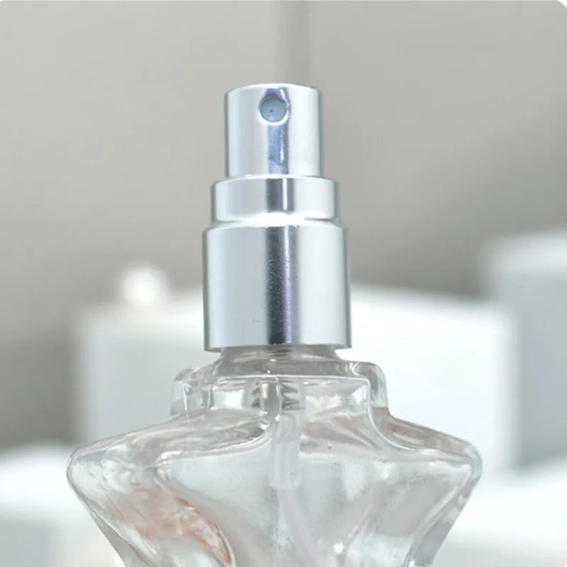 10/30/50pcs 8ml Star Shape Glass Perfume Bottle With Atomizer Empty Spray Cosmetic Liquid Mini Refillable Bottles