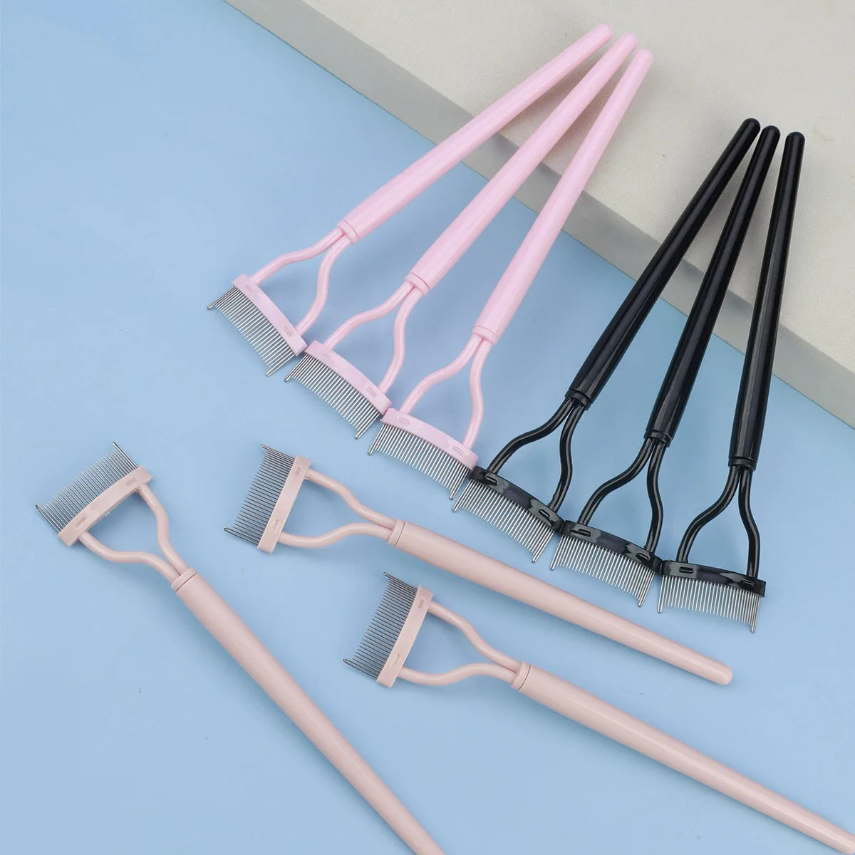 1/3 pcsPortable Eyelash Brush Comb  Eye Lash Stainless Steel Eyelash Combing Tools Eyelash Curler Makeup Lash Separator
