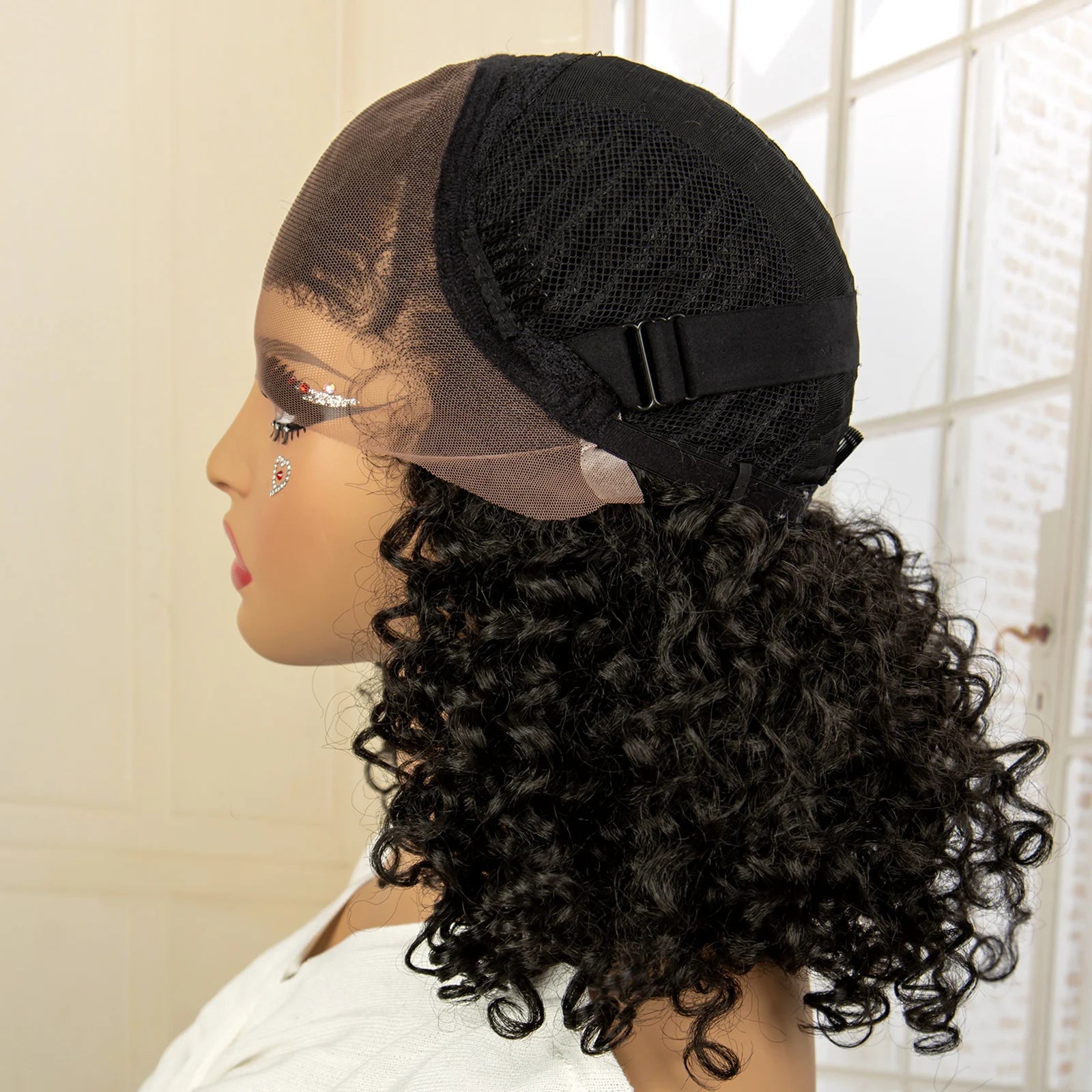 13X4 Lace Frontal Synthetic Braided Wigs for Black Women Braid Wig with Baby Hair 16inches Afro Curly Bob Wigs Braided Wig Viralgem Store