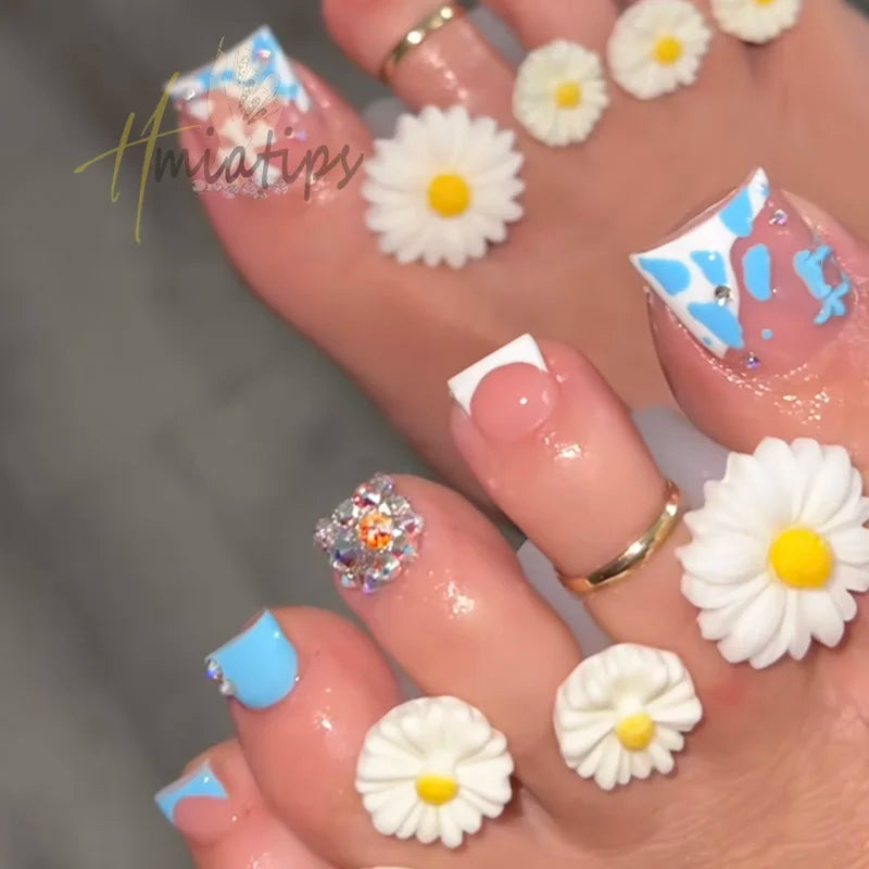 8pcs/Bag Flower Soft Silicone Toe Separator Foot Finger Divider  Separator Flexible Finger Toe Spacer Separation Tool Viralgem Store