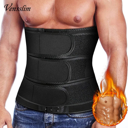 Vensslim Men Waist Trainer Corset Abdominal Slimming Belt Fitness Body Shaper for Weight Loss Strap Compression Waist Trimmer Viralgem Store