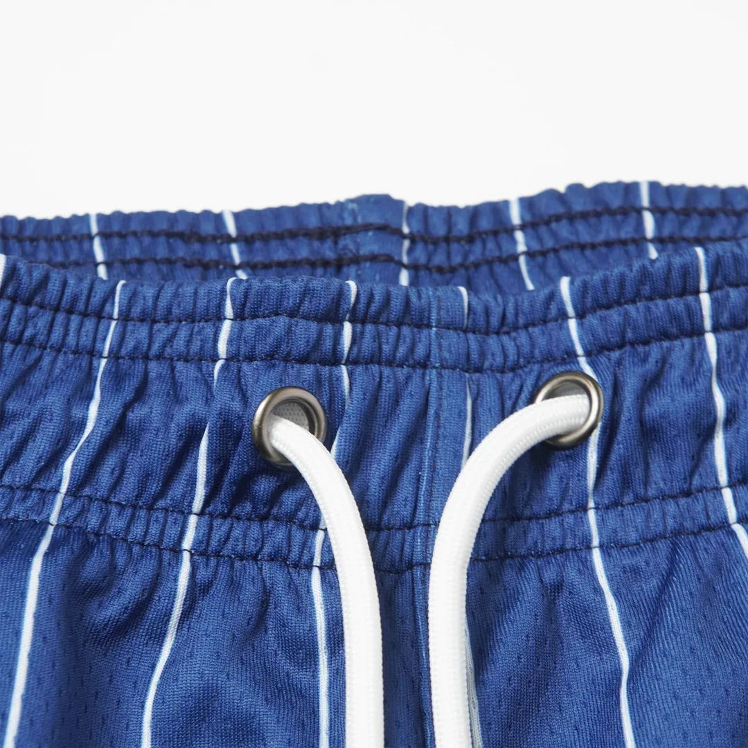 Striped pattern casual shorts 2024 summer new American Basketball running quarterpants men's fitness shorts