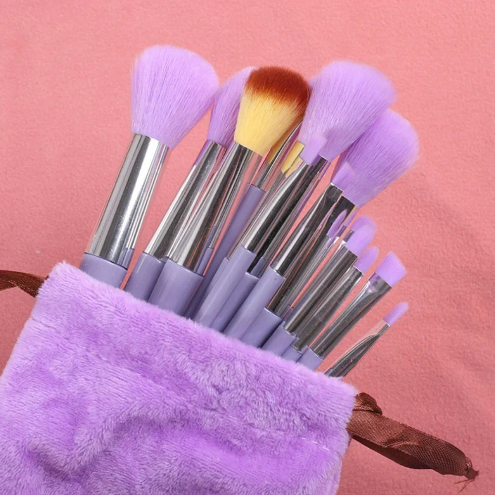 8-13Pcs Soft Makeup Brushes Set Eye Shadow Foundation Brush Women Cosmetic Brush Powder Blush Blending Brush Make Up Beauty Tool