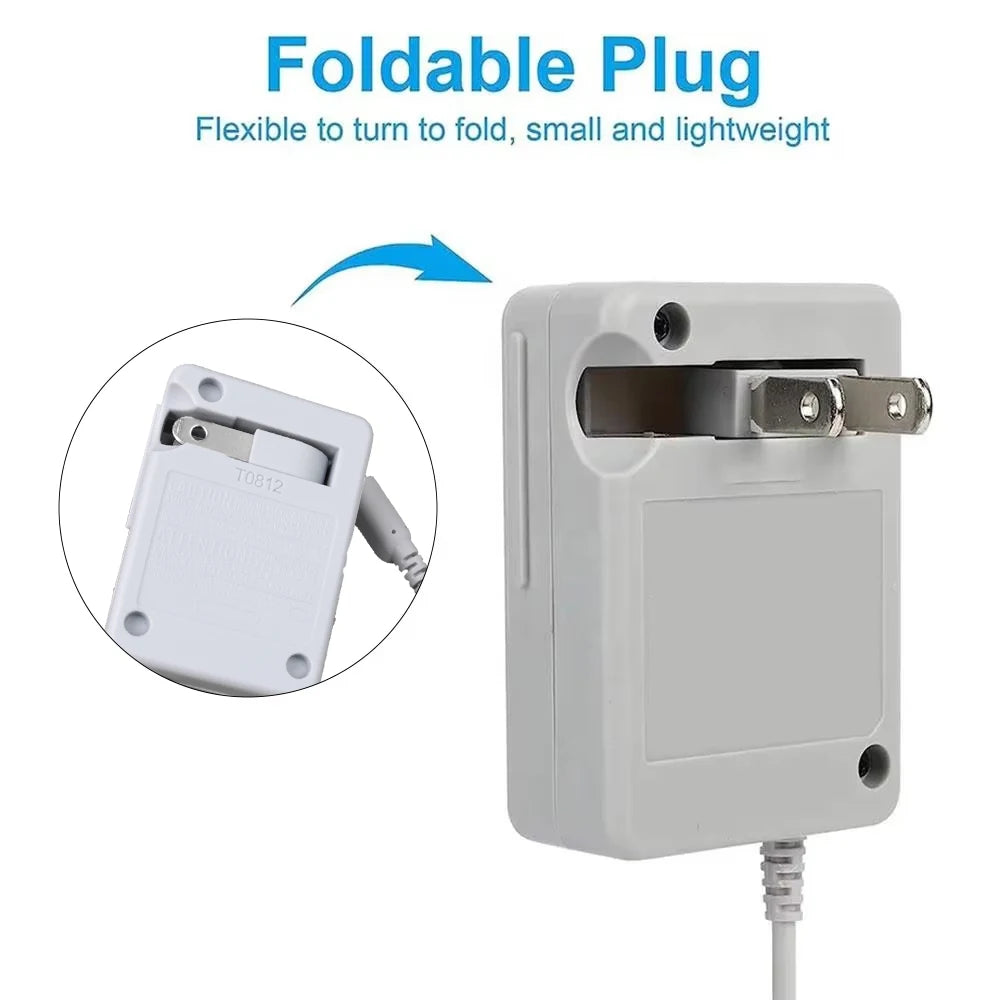 AC Adapters Game Charger For Nintendo Dsi Ndsi 3DS/ DSi/DSi XL/ 2DS/ 2DS XL/New 3DS XL 100-240V Wall Plug Adapter For 3DS Viralgem Store