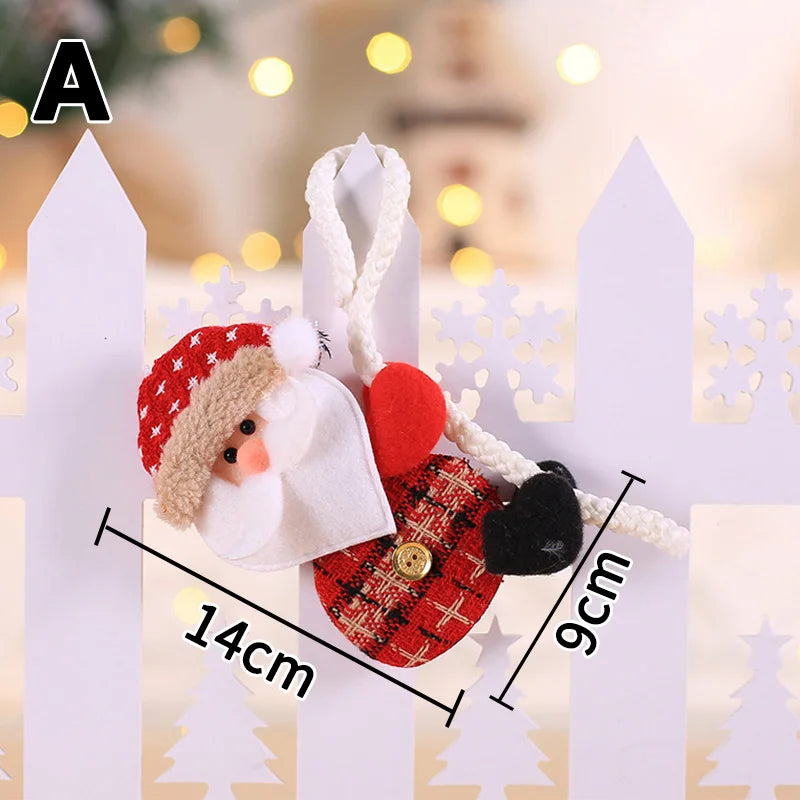 2023 Happy New Year Christmas Ornaments DIY Xmas Gift Santa Claus Snowman Tree Pendant Doll Hang for Home Noel Natal Decorations Viralgem Store