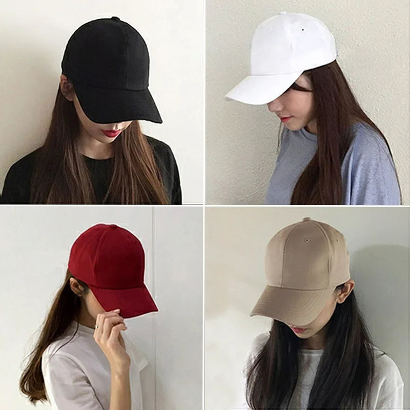 Unisex Black Casquette Solid Color Baseball Cap Men Women Cotton Caps Casual  Hats Outdoor Dad Cap Size Adjustable Cap Viralgem Store