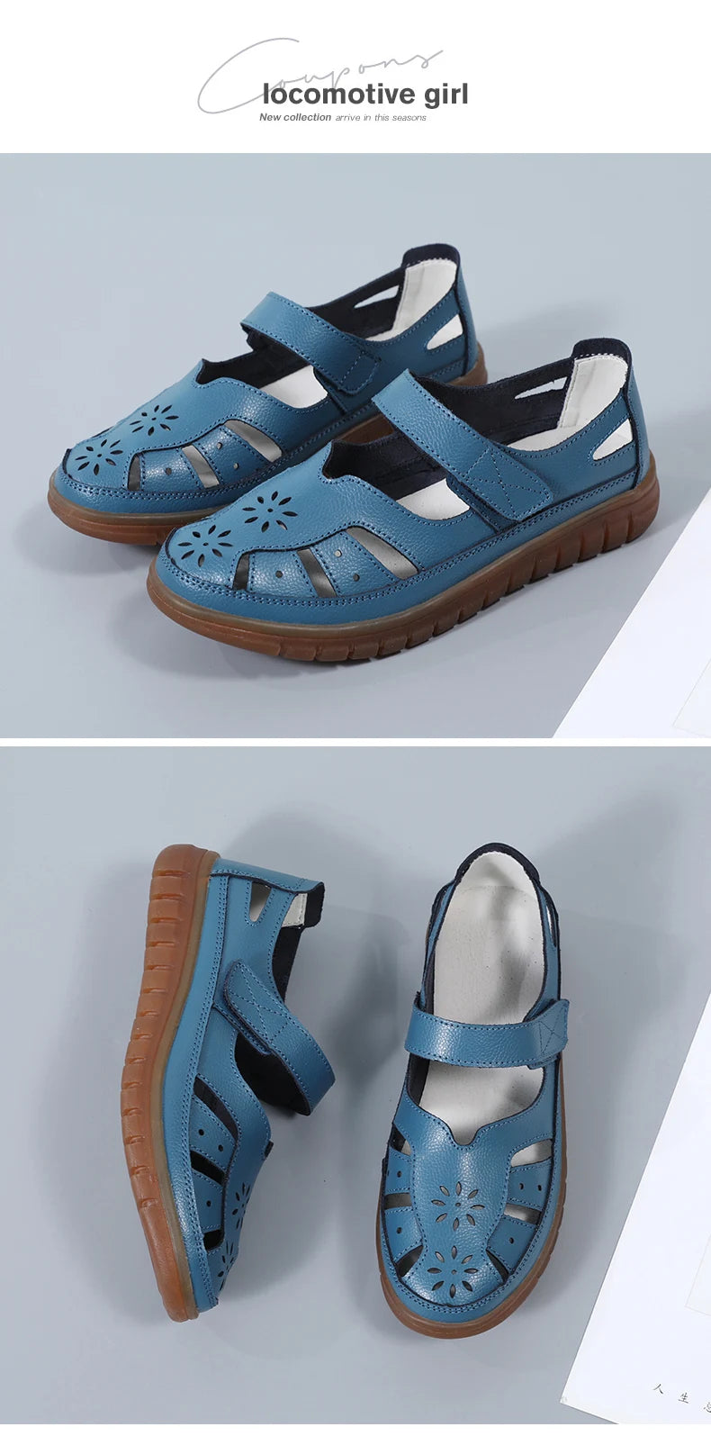 2024 Women Sandals Summer Ladies Girls Comfortable Ankle Hollow Round Toe Sandals Woman Soft Beach Sole Female Shoes Plus Size