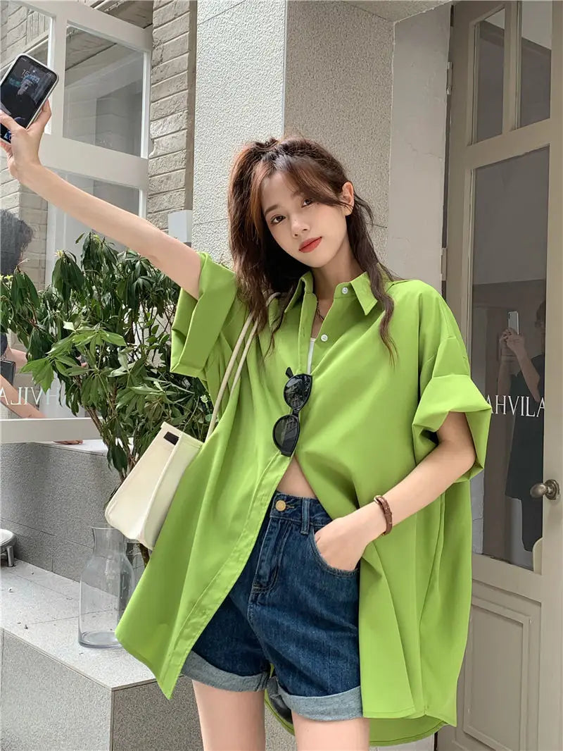 XEJ Elegant and Youth Woman Blouses Oversize Shirts Woman Summer Women's Clothing Spring 2022 Short Hand Shirt Youth Blouses