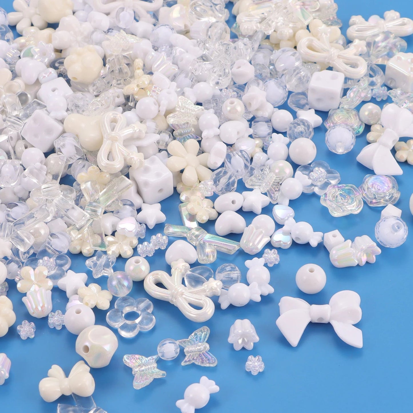 1bag Mixing Style Candy Color Acrylic Beads For DIY Handmade Bracelet Jewelry Making Phone Chain Accessories Viralgem Store