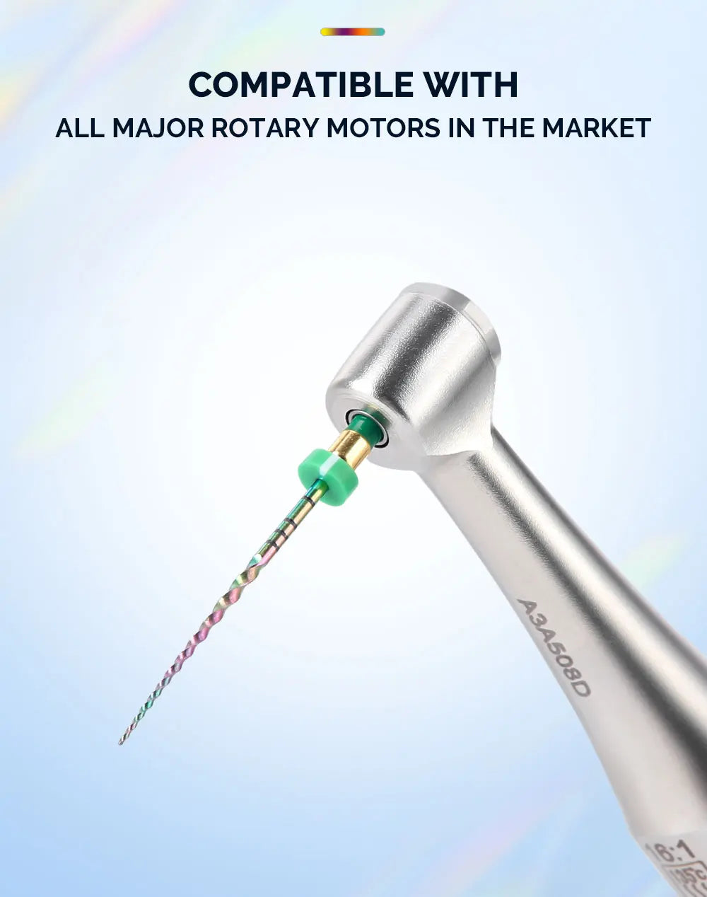 6 Pcs/Box Dental Rotary M3 Rainbow Files Thermal Activation Accessories Endodontic For Root Canal Files Cleaning Dentist Use