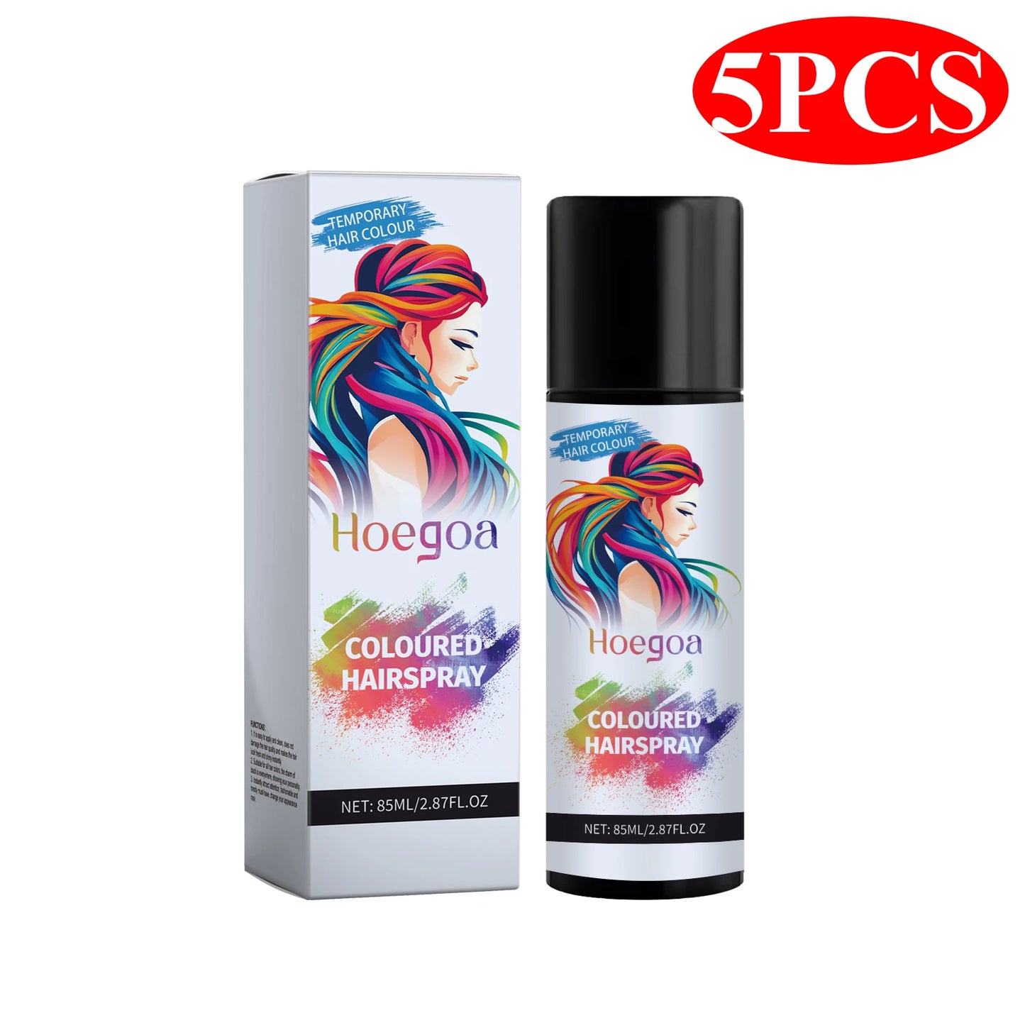 Temporary Hair Dye Spray Fast Remove White Grey Hair Back To Black Coloured Hairspray Travel Hair Dye Disposable Hair ColorSpray
