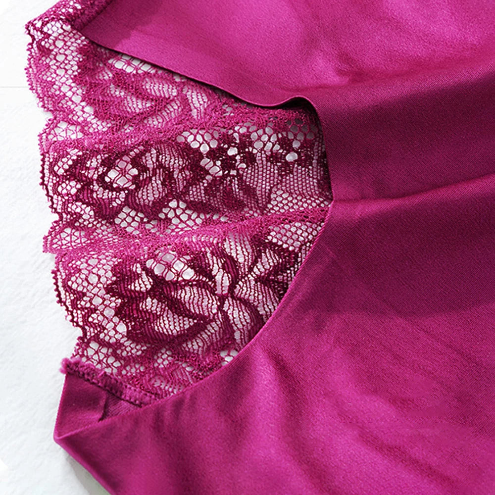 WarmSteps Women Lace Panties Luxury Silk Women's Underwear Solid M-XXXXL Plus Size Panties for Woman Underpants Briefs Female Viralgem Store