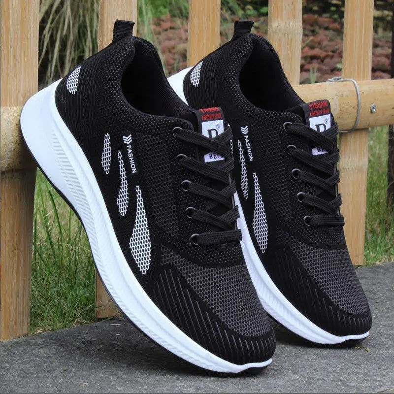 2024 summer new leather non-slip waterproof sports shoes walking shoes all casual fashionable shoes men's running shoes