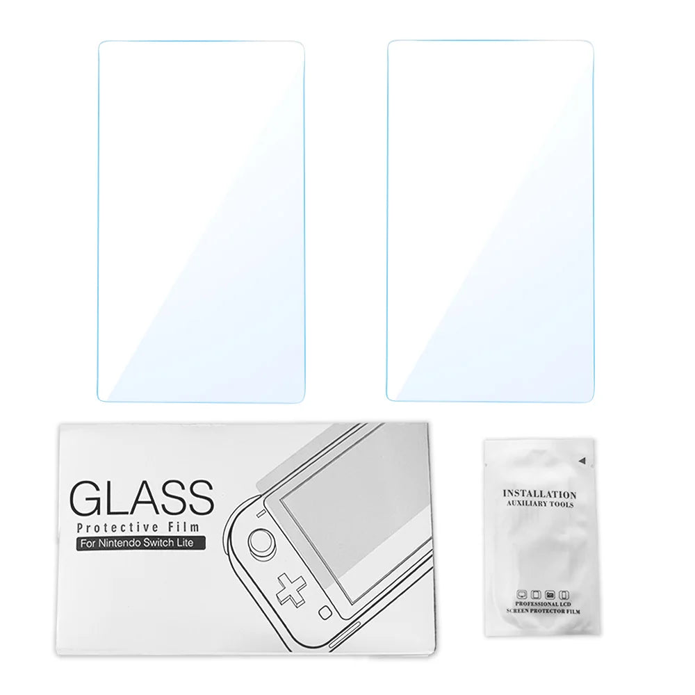 2 Pcs Tempered Glass Switch Screen Protector Premium HD Clear Anti-Scratch Screen Protector for NS Switch/lite/OLED