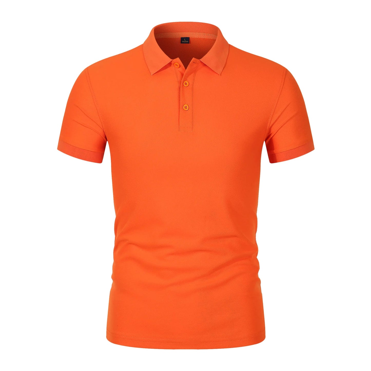 2025 Summer New Men's Short sleeved Solid Color Polo Shirt Breathable and Comfortable Elastic Top Casual Business New Style Viralgem Store