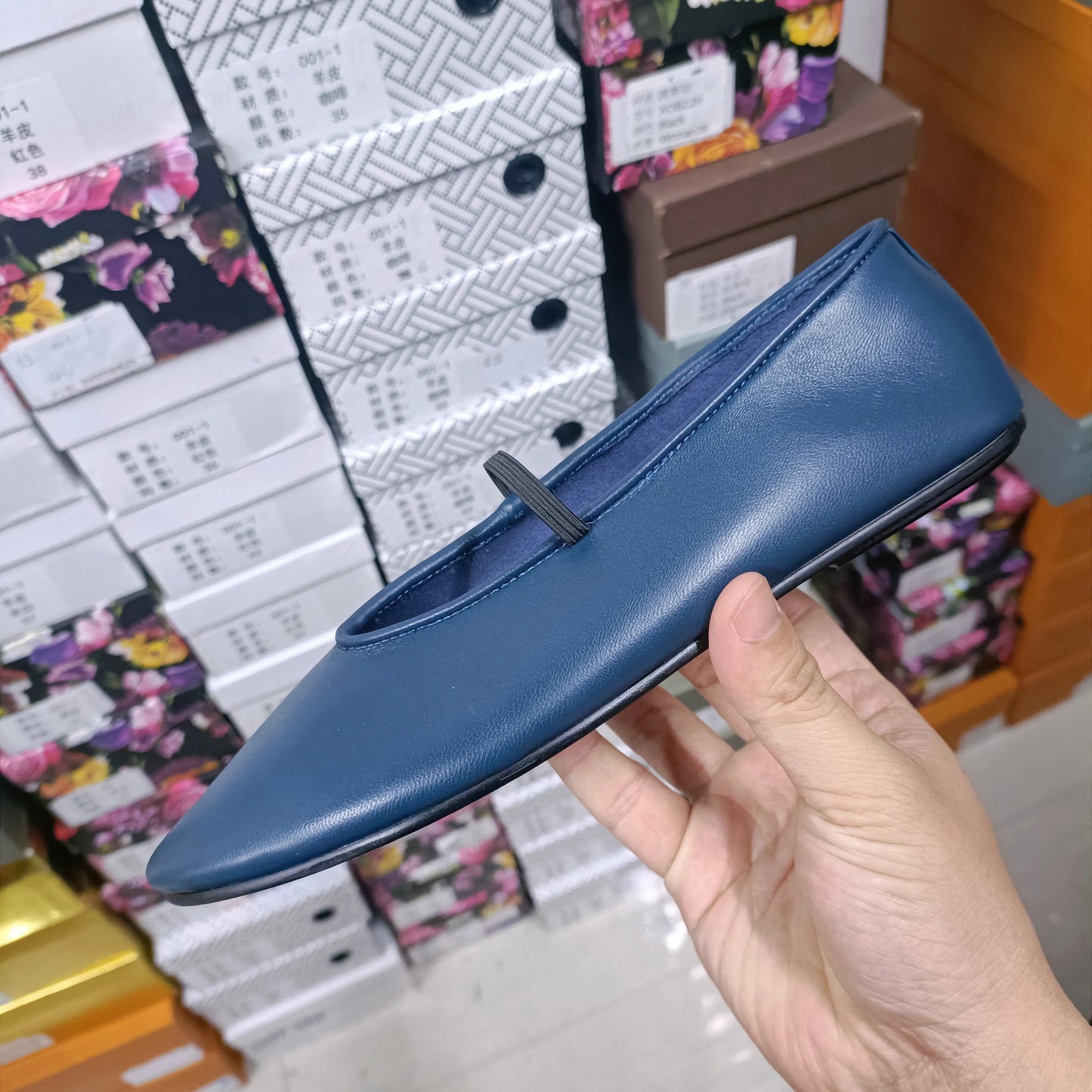 100% Leather Ballet Flats Luxury Designer Shoes for Women 2023 Black High Quality  Mary Janes Ballerina Comfortable Shoes Woman Viralgem Store