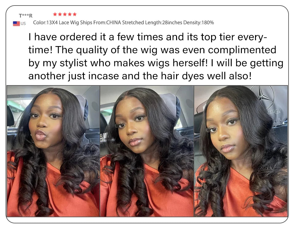 13x4 13X6 Body Wave Transparent Lace Front Wig Bling Hair HD Frontal Wig 180% Density Human Hair 4x4 Lace Closure Wigs For Women