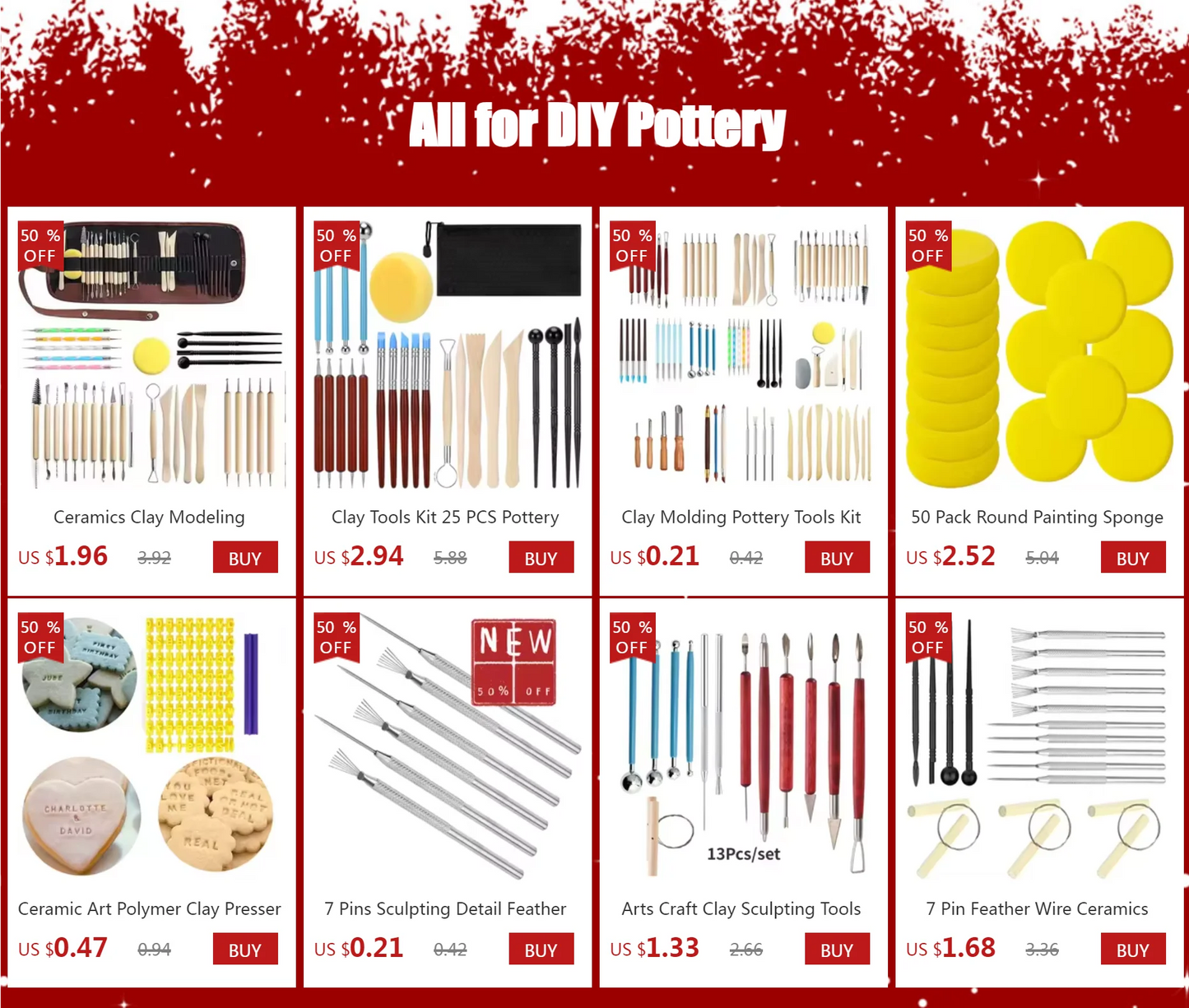 41PCS Pottery Tools for Sculpting, Clay Tool Kit for Carving, Ceramic Tool for Modeling, Ceramics Tools Kits for Pottery Kiln