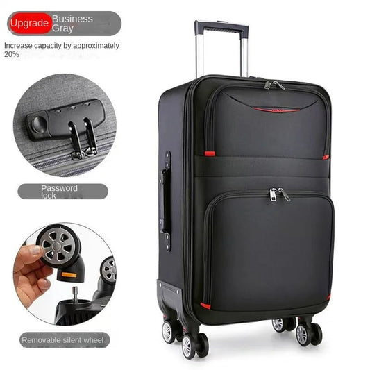 20-28 inch Large Capacity Suitcase Waterproof Oxford Cloth Password Box Removable Universal Wheel Expansion Travel Suitcaes Viralgem Store