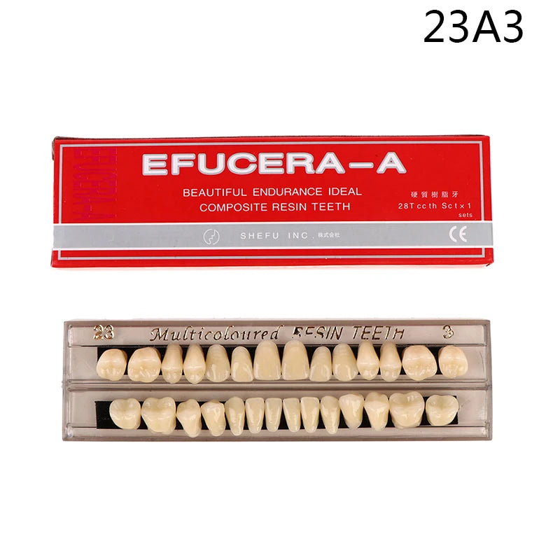 28teeth Resin Denture Teeth Comparator Mirror Dentistry Bleaching Dental Plate Research On Dental Education Model
