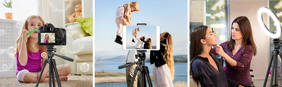 Tripod For Phone 100cm Video Recording Phone Tripod Stand with Bluetooth Remote Universal Camera Phone Photography Stand Viralgem Store