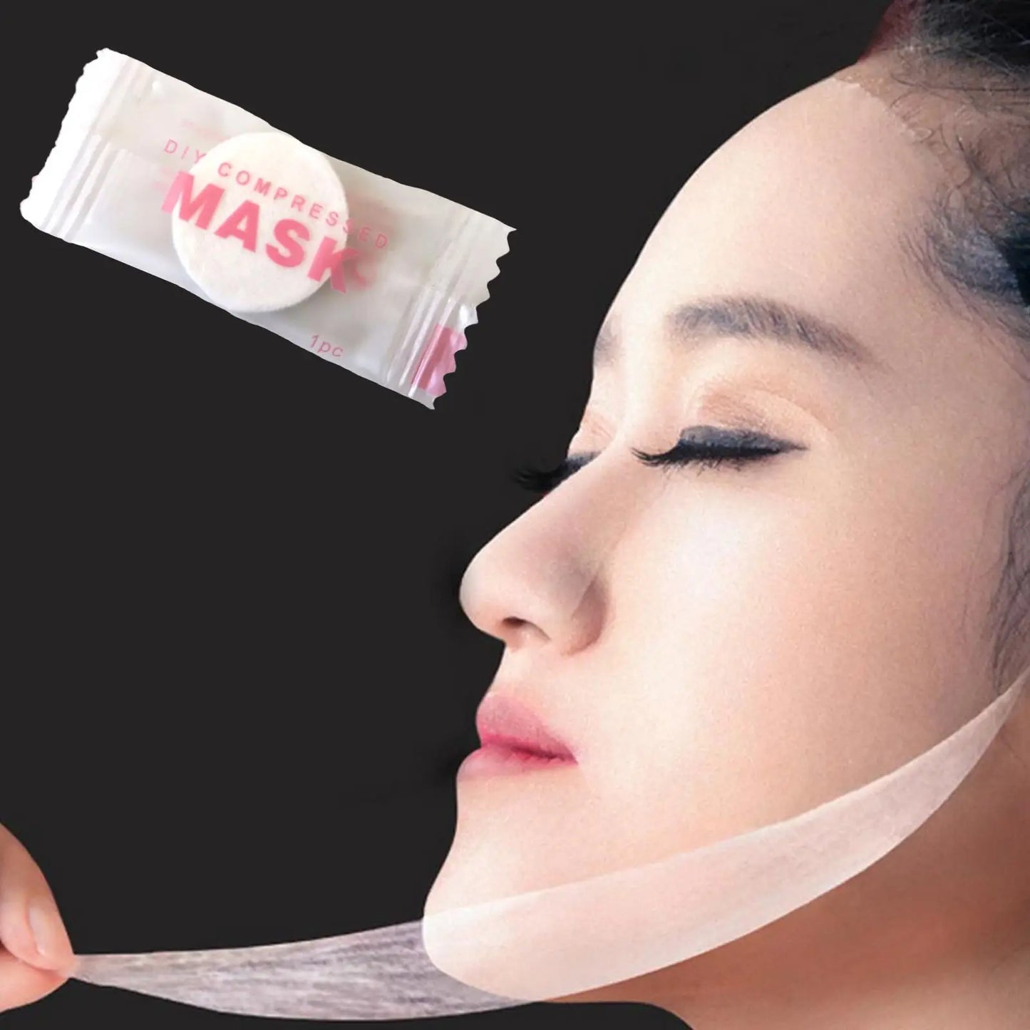 30/50pcs Disposable Compressed Facial Mask Portable Travel Non-woven Face Mask Skin Care Cotton Wrapped Masks Paper