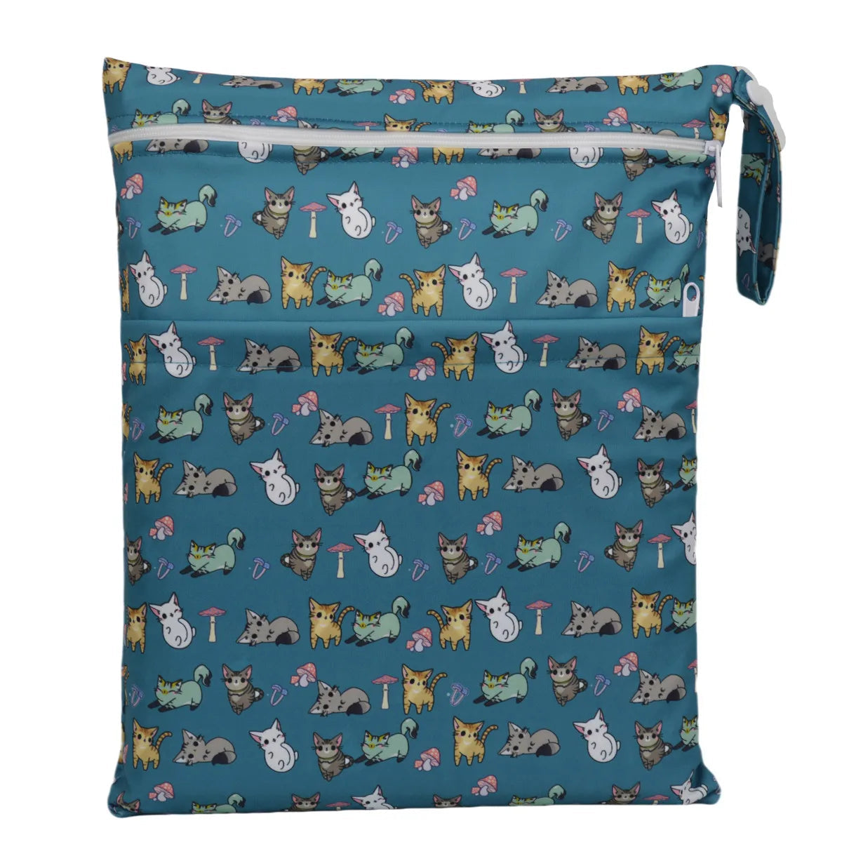 [Sigzagor] Wet Dry Bag With Two Zippered Baby Diaper Nappy Waterproof Reusable Washable Viralgem Store