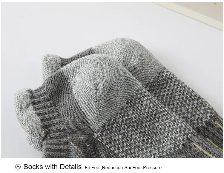 6 Pairs/Lot Men's Sport Socks Breathable Outdoor Running buffer thickenBasketball Socks Cotton Training Short Tube Socks For Men Viralgem Store