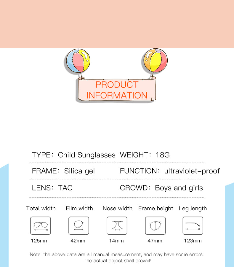 2023 New Cute Round Frame Children's Sunglasses Baby Safe Soft UV Resistant Sunglasses Trend Eyewear for Boys and Girls